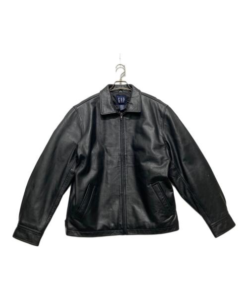 GAP（ギャップ）GAP (ギャップ) 90’sオールドレザージャケット ブラック サイズ:Мの古着・服飾アイテム
