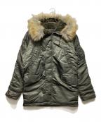 ALPHA INDUSTRIESアルファインダストリーズ）の古着「N-3B フライトジャケット」｜カーキ