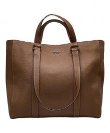 COACH（コーチ）の古着「ハドソン ダブル ハンドル トート」｜ブラウン