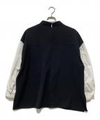 ENFOLDエンフォルド）の古着「OFF NECK LAYERED PULLOVER」｜ブラック