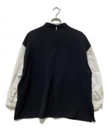 ENFOLD（エンフォルド）の古着「OFF NECK LAYERED PULLOVER」｜ブラック