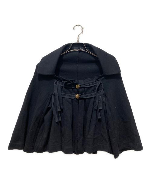 tricot COMME des GARCONS（トリココムデギャルソン）tricot COMME des GARCONS (トリココムデギャルソン) カシミヤ混ポンチョ ブラック サイズ:Sの古着・服飾アイテム
