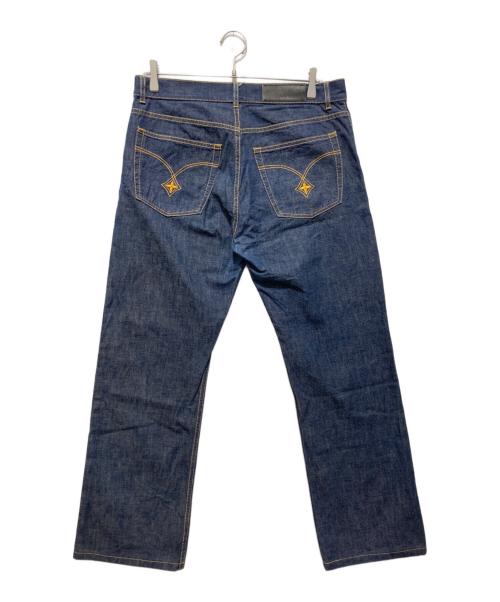LOUIS VUITTON（ルイ ヴィトン）LOUIS VUITTON (ルイ ヴィトン) ロゴステッチデニムパンツ ネイビー サイズ:Lの古着・服飾アイテム