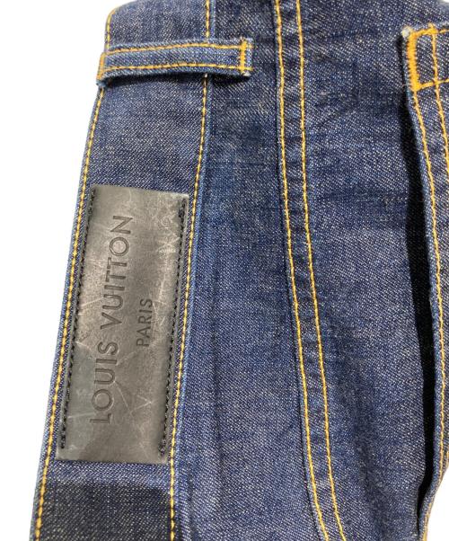 LOUIS VUITTON（ルイ ヴィトン）LOUIS VUITTON (ルイ ヴィトン) ロゴステッチデニムパンツ ネイビー サイズ:Lの古着・服飾アイテム