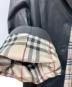 中古・古着 BURBERRY LONDON (バーバリーロンドン) 裏ノバチェックレザー3Bジャケット ブラック サイズ:40：12000円
