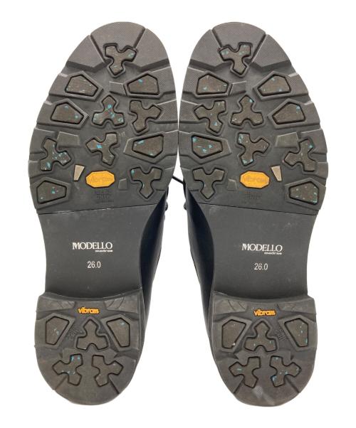 MODELLO（モデロ）MODELLO (モデロ) 外羽根 カジュアルチロリアン シューズ ブラック サイズ:26の古着・服飾アイテム