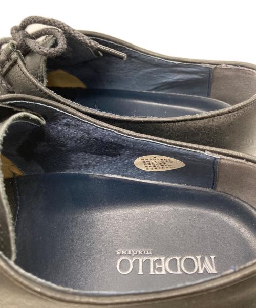 MODELLO（モデロ）MODELLO (モデロ) 外羽根 カジュアルチロリアン シューズ ブラック サイズ:26の古着・服飾アイテム