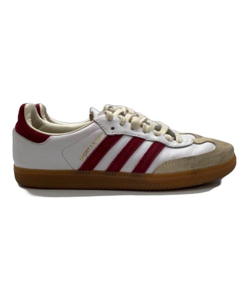 adidas（アディダス）adidas (アディダス) Sporty & Rich (スポーティーアンドリッチ) SAMBA ローカットスニーカー ホワイト×レッド サイズ:24cmの古着・服飾アイテム