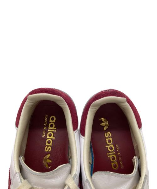adidas（アディダス）adidas (アディダス) Sporty & Rich (スポーティーアンドリッチ) SAMBA ローカットスニーカー ホワイト×レッド サイズ:24cmの古着・服飾アイテム