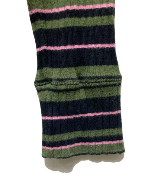 MARNI（マルニ）MARNI (マルニ) タートルネックボーダーニット グリーン サイズ:44(S)の古着・服飾アイテム