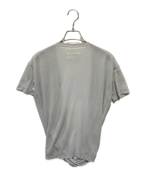 MM6 Maison Margiela（エムエムシックスメゾンマルジェラ）MM6 Maison Margiela (エムエムシックスメゾンマルジェラ) カシュクールカットソー グレー サイズ:Mの古着・服飾アイテム