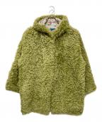 KENZOケンゾー）の古着「ファーカルガンプレートコート」｜グリーン