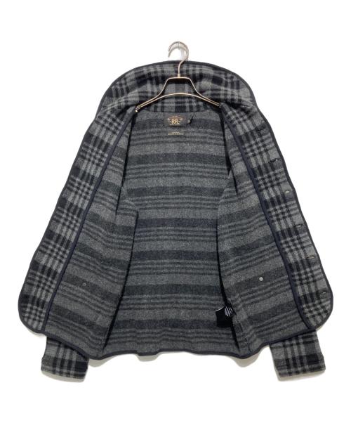 RRL（ダブルアールエル）RRL (ダブルアールエル) CHECK MACKINAW JACKET マッキーノジャケット グレー サイズ:Sの古着・服飾アイテム