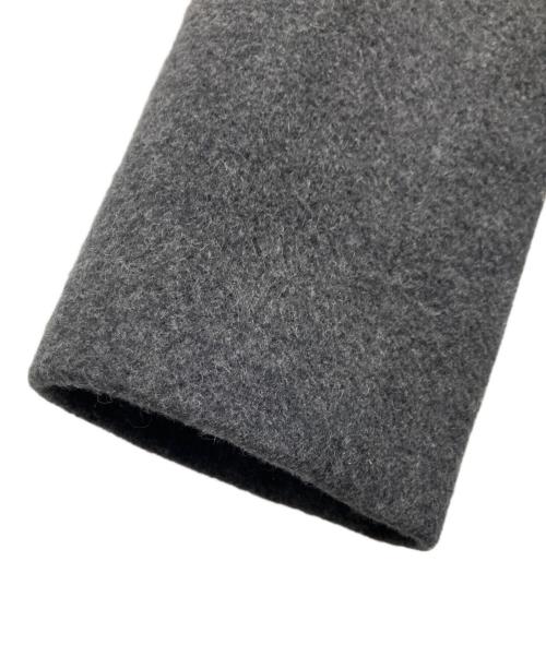 BURBERRY BLUE LABEL（バーバリーロンドンブルーレーベル）BURBERRY BLUE LABEL (バーバリーロンドンブルーレーベル) 裏ノバチェックアンゴラウールコート グレー サイズ:38の古着・服飾アイテム