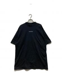 BALENCIAGA（バレンシアガ）の古着「エンブロイドロゴTシャツ」｜ブラック