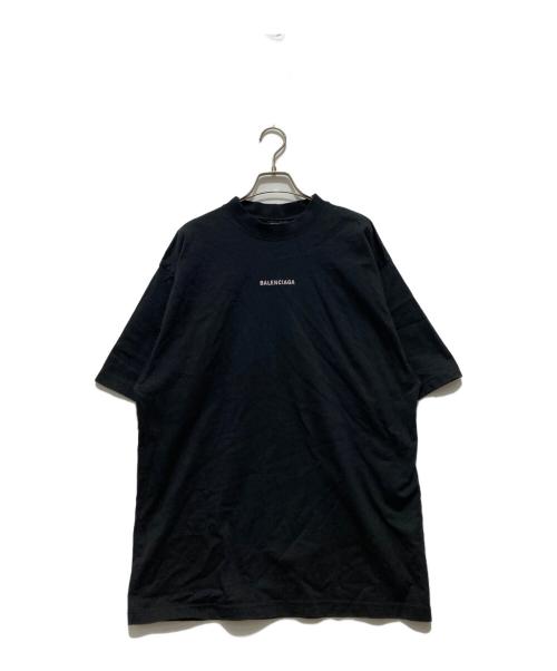 BALENCIAGA（バレンシアガ）BALENCIAGA (バレンシアガ) エンブロイドロゴTシャツ ブラック サイズ:XSの古着・服飾アイテム