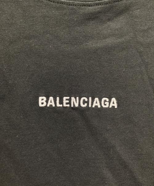 BALENCIAGA（バレンシアガ）BALENCIAGA (バレンシアガ) エンブロイドロゴTシャツ ブラック サイズ:XSの古着・服飾アイテム