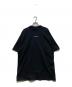 BALENCIAGA（バレンシアガ）の古着「エンブロイドロゴTシャツ」｜ブラック