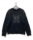 MONCLERモンクレール）の古着「パッチエンブレムスウェット」｜ブラック