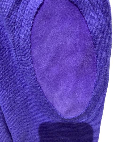 Maison Margiela（メゾンマルジェラ）Maison Margiela (メゾンマルジェラ) エルボーパッチカーディガン パープル サイズ:XSの古着・服飾アイテム