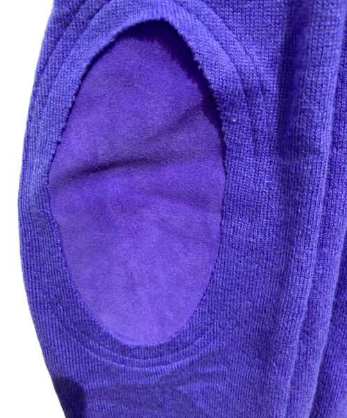 Maison Margiela（メゾンマルジェラ）Maison Margiela (メゾンマルジェラ) エルボーパッチカーディガン パープル サイズ:XSの古着・服飾アイテム