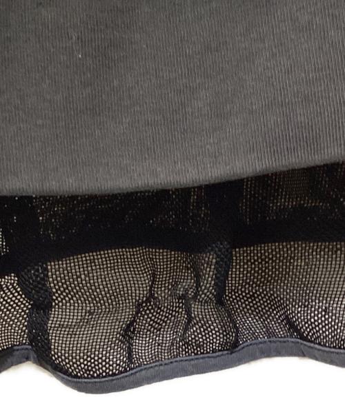 MONCLER（モンクレール）MONCLER (モンクレール) メッシュヘム ジップアップパーカー ブラック サイズ:Mの古着・服飾アイテム