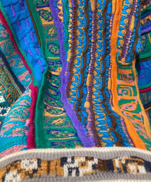 Coogi（クージー）Coogi (クージー) 3Dニット マルチカラー サイズ:Sの古着・服飾アイテム