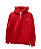 THE NORTH FACEザ ノース フェイス）の古着「Small Logo Heather Sweat Hoodie」｜レッド