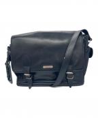 Saint Laurent Parisサンローランパリ）の古着「カーフレザーショルダーバッグ」｜ブラック