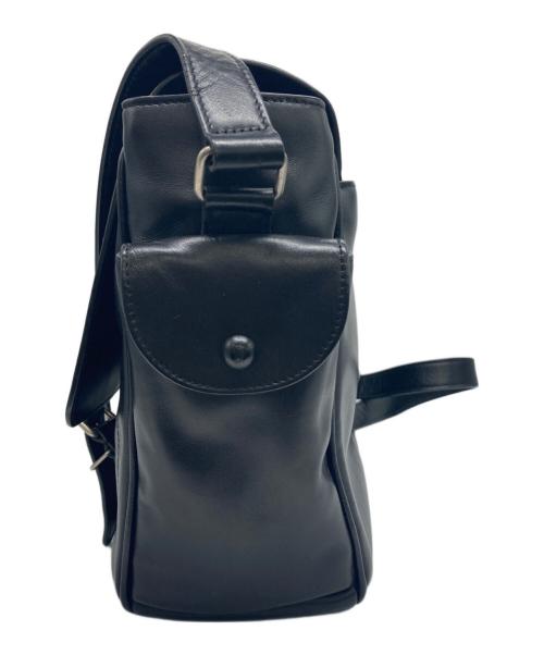 Saint Laurent Paris（サンローランパリ）Saint Laurent Paris (サンローランパリ) カーフレザーショルダーバッグ ブラックの古着・服飾アイテム