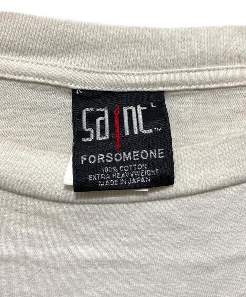 SAINT MICHAEL（セントマイケル）SAINT MICHAEL (セントマイケル) FORSOMEONE (フォーサムワン) FS SS T-SHIRT ホワイト サイズ:Lの古着・服飾アイテム