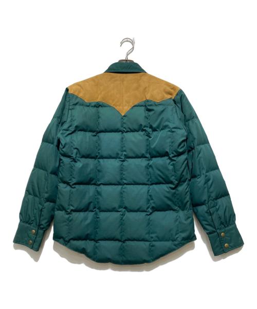Pherrow's（フェローズ）PHERROW'S (フェローズ) レザー切替ダウンジャケット グリーン サイズ:Mの古着・服飾アイテム