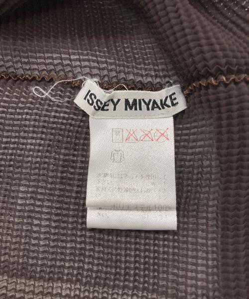 ISSEY MIYAKE（イッセイミヤケ）ISSEY MIYAKE (イッセイミヤケ) プリーツカットソー ブラウン サイズ:Mの古着・服飾アイテム