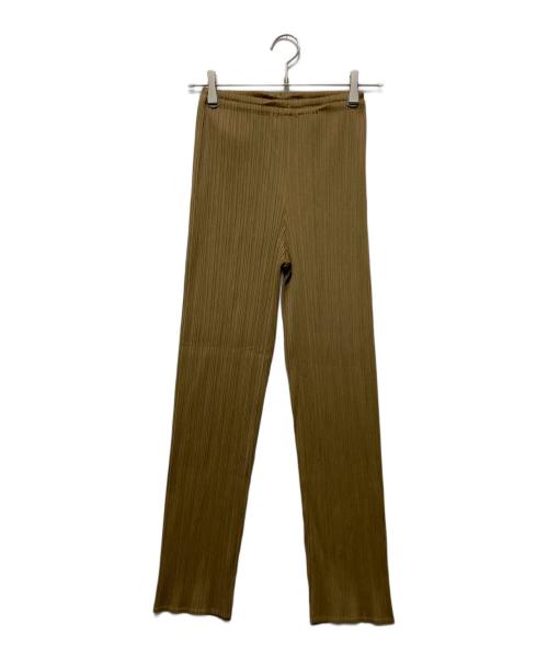 PLEATS PLEASE（プリーツプリーズ）PLEATS PLEASE (プリーツプリーズ) プリーツパンツ ブラウン サイズ:1の古着・服飾アイテム