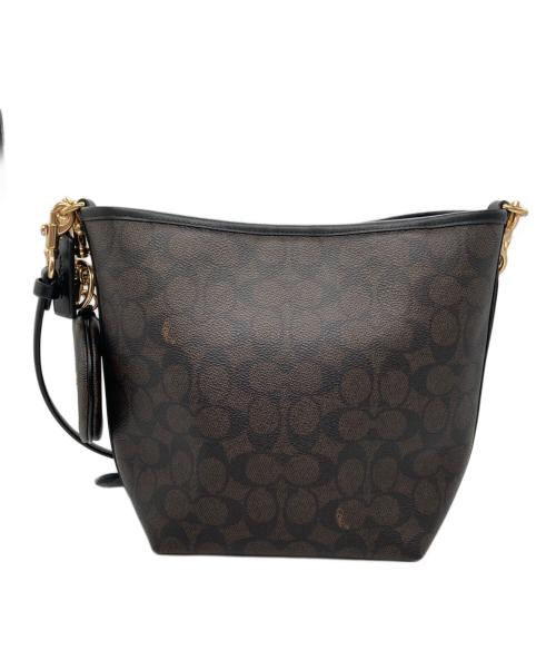 COACH（コーチ）COACH (コーチ) シティ バケット バッグ・シグネチャー キャンバス ブラウンの古着・服飾アイテム