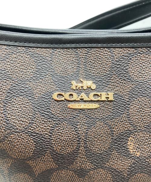 COACH（コーチ）COACH (コーチ) シティ バケット バッグ・シグネチャー キャンバス ブラウンの古着・服飾アイテム