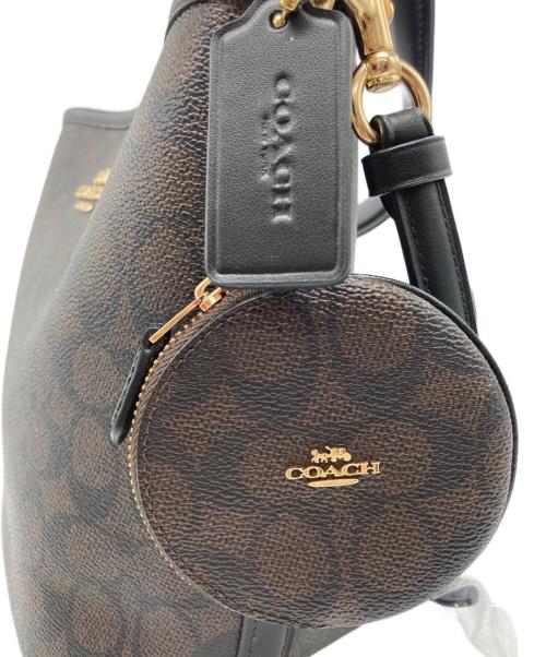 COACH（コーチ）COACH (コーチ) シティ バケット バッグ・シグネチャー キャンバス ブラウンの古着・服飾アイテム
