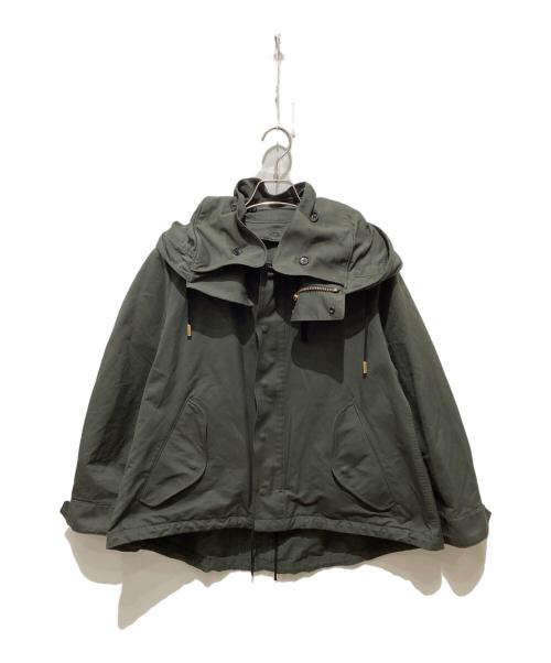 THE RERACS（ザ リラクス）THE RERACS (ザ リラクス) ボアライナー付ショートモッズジャケット カーキ×ホワイト サイズ:SIZE L(40)の古着・服飾アイテム