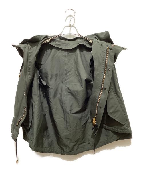 THE RERACS（ザ リラクス）THE RERACS (ザ リラクス) ボアライナー付ショートモッズジャケット カーキ×ホワイト サイズ:SIZE L(40)の古着・服飾アイテム