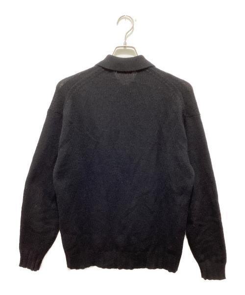 AURALEE（オーラリー）AURALEE (オーラリー) BRUSHED COTTON WOOL RIB KNIT SHIRT ブラック サイズ:4の古着・服飾アイテム