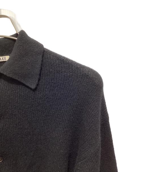 AURALEE（オーラリー）AURALEE (オーラリー) BRUSHED COTTON WOOL RIB KNIT SHIRT ブラック サイズ:4の古着・服飾アイテム