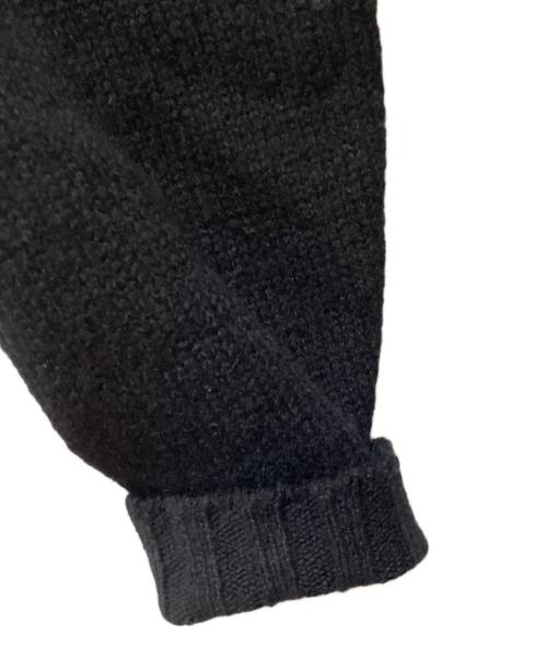 AURALEE（オーラリー）AURALEE (オーラリー) BRUSHED COTTON WOOL RIB KNIT SHIRT ブラック サイズ:4の古着・服飾アイテム