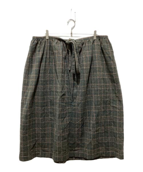 tricot COMME des GARCONS（トリココムデギャルソン）tricot COMME des GARCONS (トリココムデギャルソン) チェックラップスカート グレー サイズ:FREEの古着・服飾アイテム