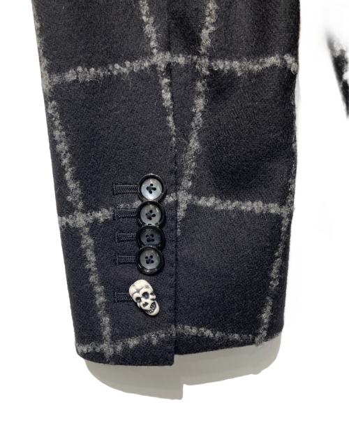 TAGLIATORE（タリアトーレ）TAGLIATORE (タリアトーレ) MONTECARLO モンテカルロ ダブルジャケット ブラック×ホワイト サイズ:50の古着・服飾アイテム