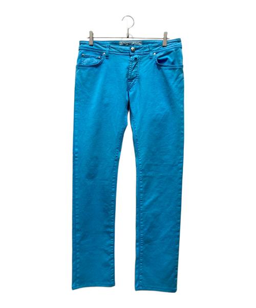 JACOB COHEN（ヤコブコーエン）JACOB COHEN (ヤコブコーエン) ガーメントダイパンツ ブルー サイズ:W33の古着・服飾アイテム