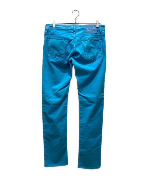 JACOB COHEN（ヤコブコーエン）JACOB COHEN (ヤコブコーエン) ガーメントダイパンツ ブルー サイズ:W33の古着・服飾アイテム