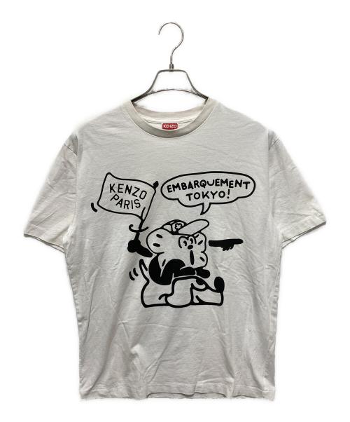 KENZO（ケンゾー）KENZO (ケンゾー) Boke Boy Travels Tee ホワイト サイズ:Mの古着・服飾アイテム