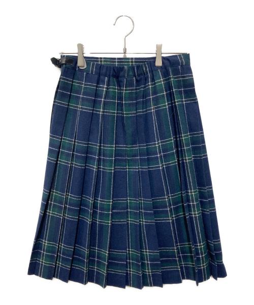 O'NEIL OF DUBLIN（オニールオブダブリン）O'NEIL OF DUBLIN (オニールオブダブリン) チェックラップスカート ネイビー×グリーン サイズ:US8の古着・服飾アイテム