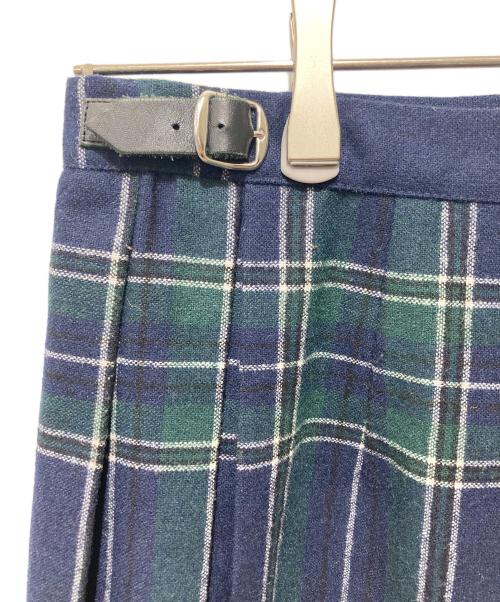 O'NEIL OF DUBLIN（オニールオブダブリン）O'NEIL OF DUBLIN (オニールオブダブリン) チェックラップスカート ネイビー×グリーン サイズ:US8の古着・服飾アイテム
