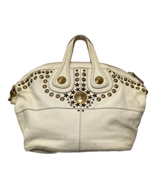 GIVENCHY（ジバンシィ）GIVENCHY (ジバンシィ) スタッズトートバッグ ホワイトの古着・服飾アイテム
